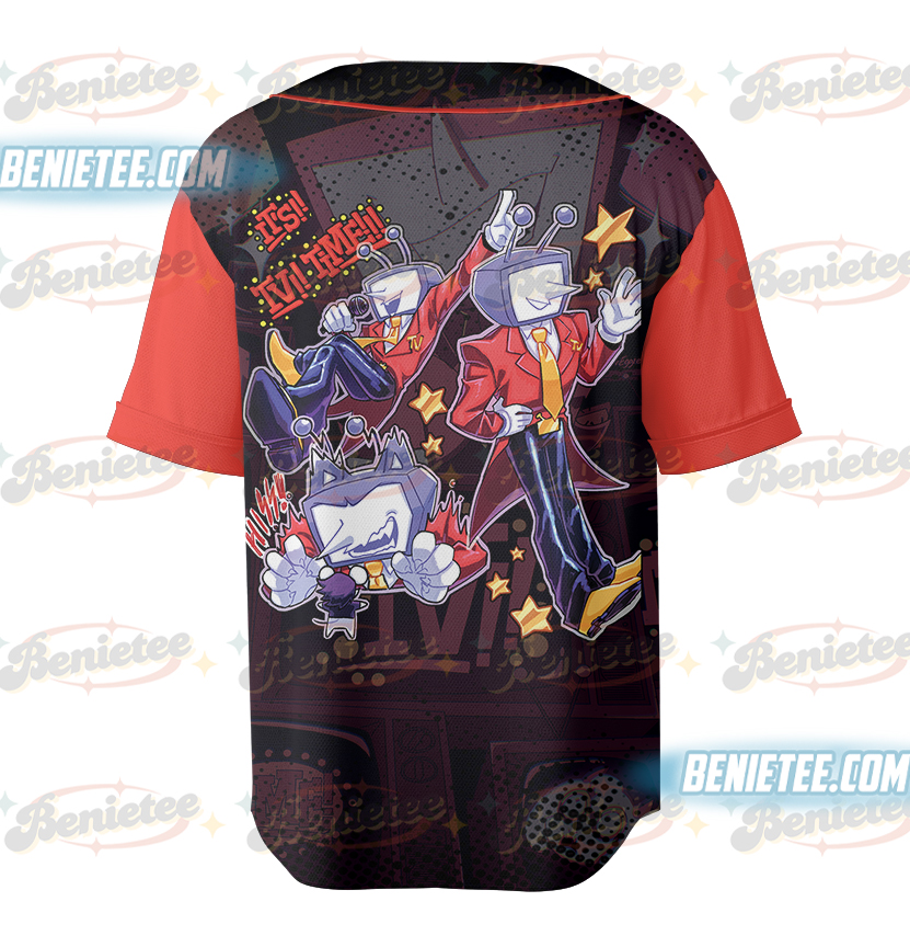 Tenna Deltarune Game Jersey, It’s TV Time Meme T-Shirt - Image 5