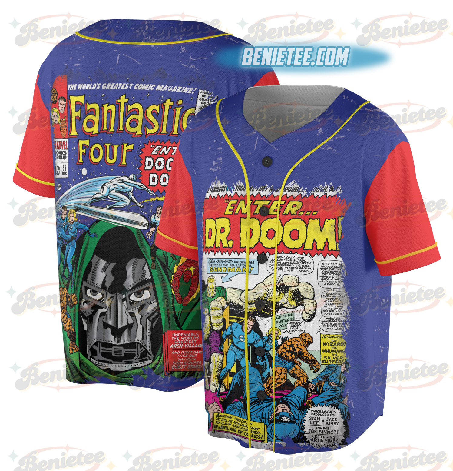 Fantastic Four Jersey, Limited Edition Jersey,Doctor Doom and the Silver Surfer