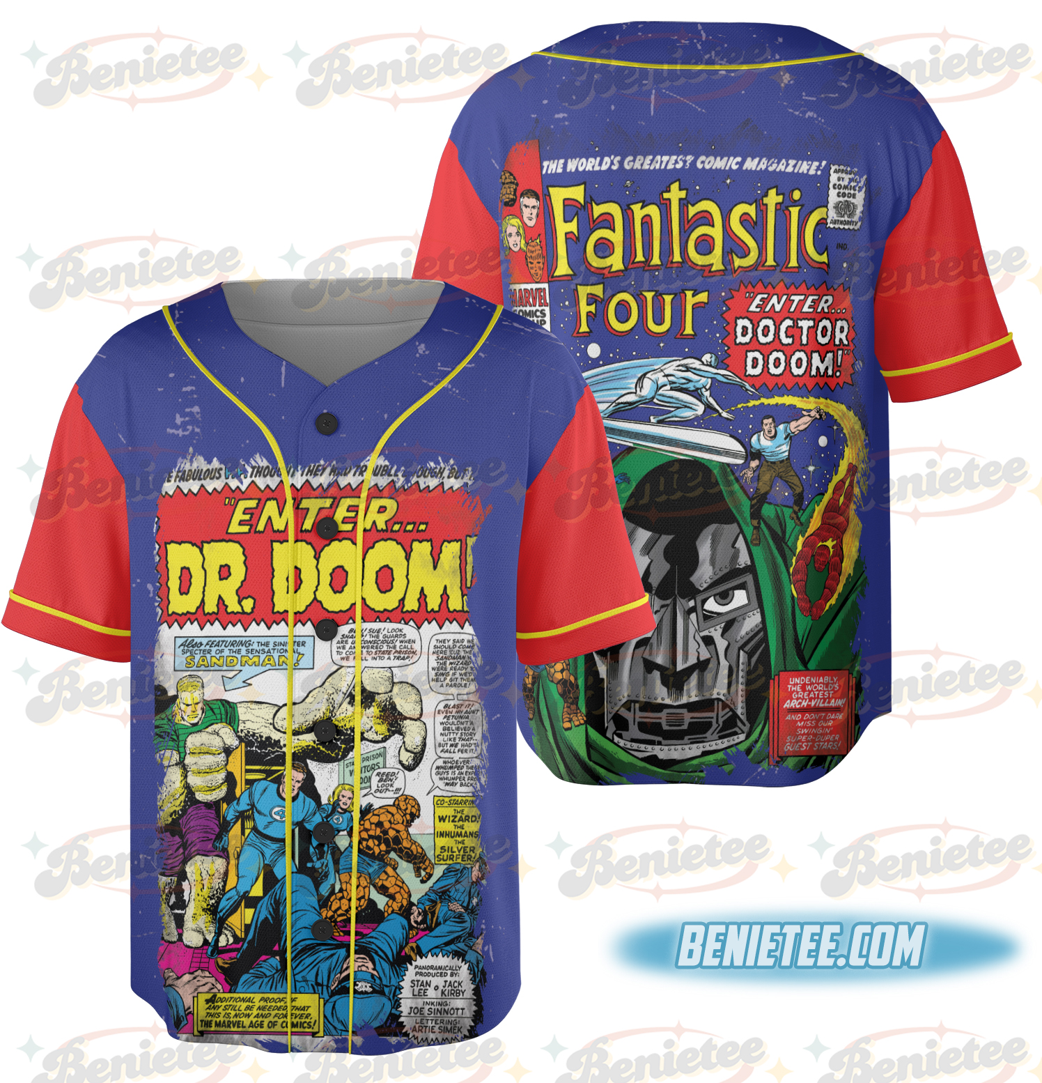 Fantastic Four Jersey, Limited Edition Jersey,Doctor Doom and the Silver Surfer - Image 3