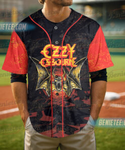 Alternative view of Trendy Ozzy Osbourne Mama I'm Coming Home Shirt, RIP Ozzy Osbourne Baseball Jersey, Prince of Darkness Tee, Heavy Metal Lovers Tee