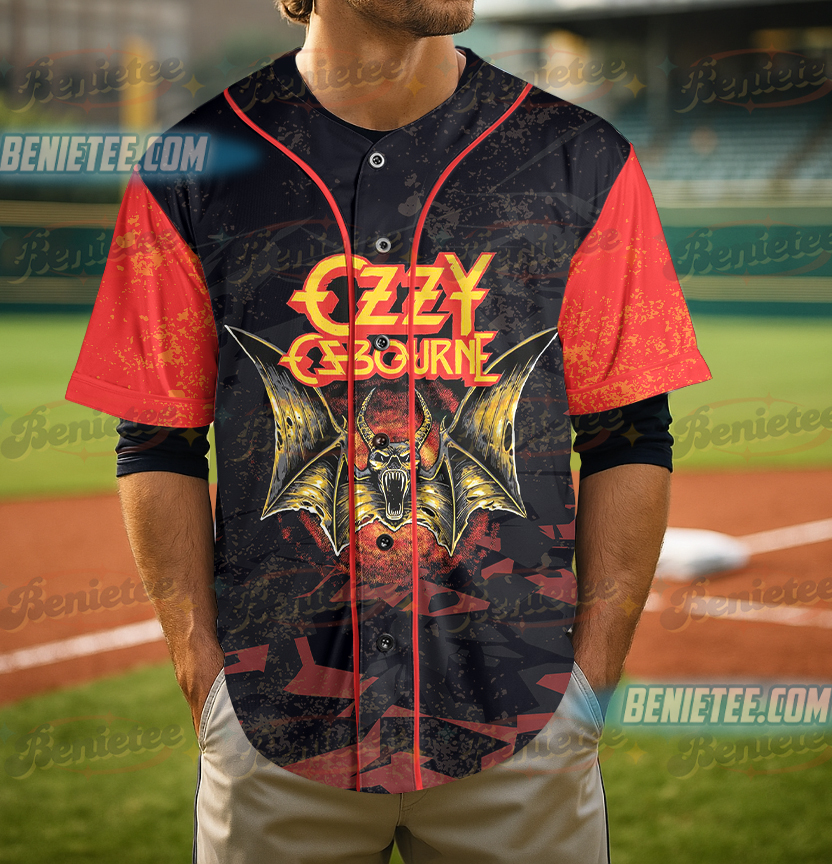 Trendy Ozzy Osbourne Mama I'm Coming Home Shirt, RIP Ozzy Osbourne Baseball Jersey, Prince of Darkness Tee, Heavy Metal Lovers Tee - Image 2