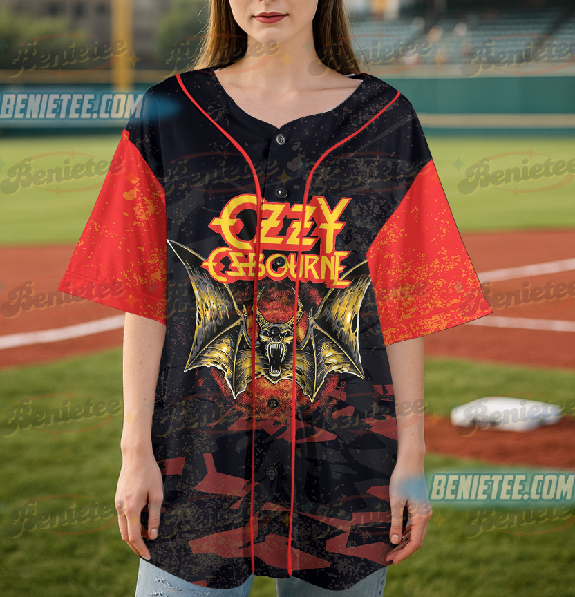 Trendy Ozzy Osbourne Mama I'm Coming Home Shirt, RIP Ozzy Osbourne Baseball Jersey, Prince of Darkness Tee, Heavy Metal Lovers Tee - Image 4