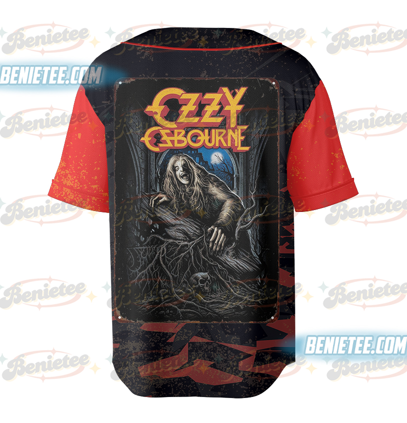 Trendy Ozzy Osbourne Mama I'm Coming Home Shirt, RIP Ozzy Osbourne Baseball Jersey, Prince of Darkness Tee, Heavy Metal Lovers Tee - Image 3