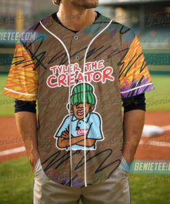 Alternative view of Retro Hip Hop Aesthetic Tee, Tyler The Creator Style Jersey Shirt, Unisex Cartoon Rap T-Shirt