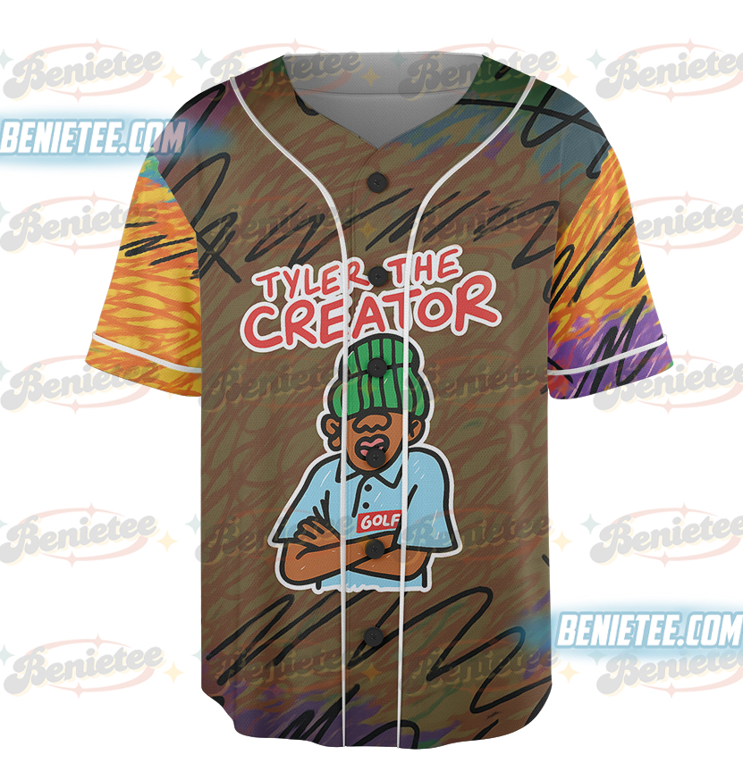 Retro Hip Hop Aesthetic Tee, Tyler The Creator Style Jersey Shirt, Unisex Cartoon Rap T-Shirt - Image 5