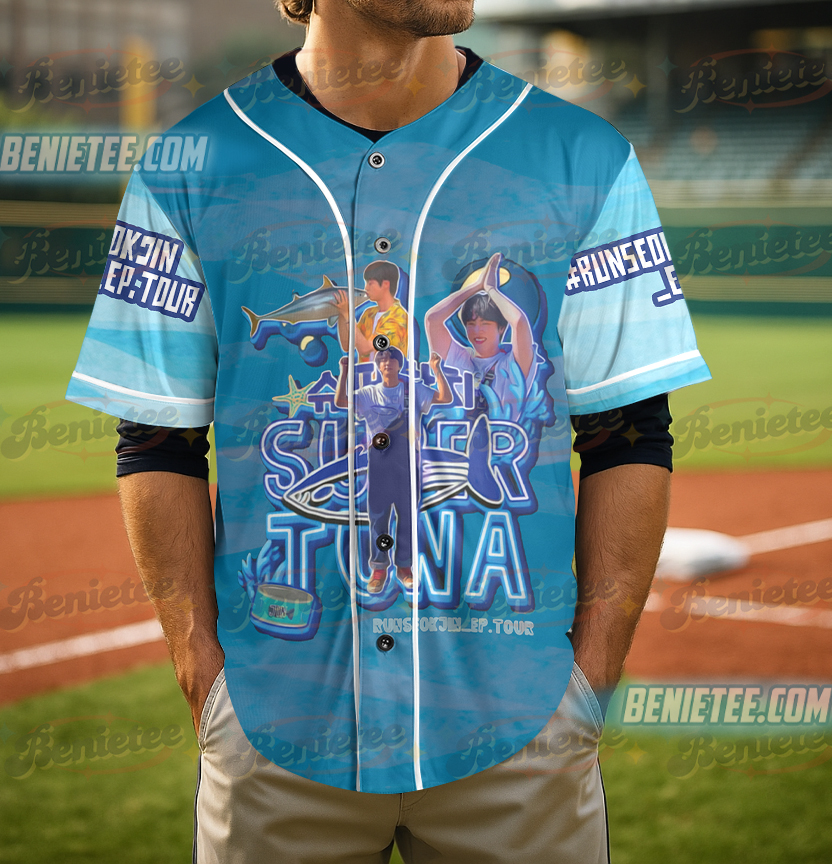 Super Tuna Baseball Jersey, Tuna Fish Baseball Jersey, Jin Super Tuna Shirt - Image 2