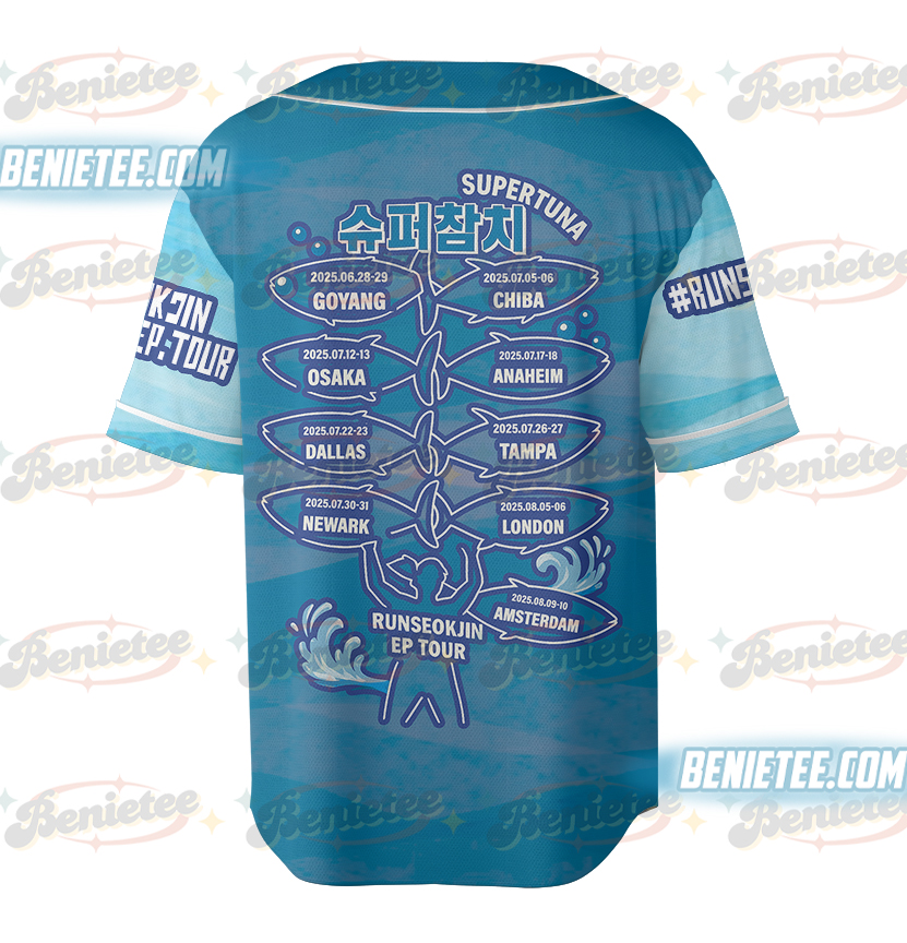 Super Tuna Baseball Jersey, Tuna Fish Baseball Jersey, Jin Super Tuna Shirt - Image 5