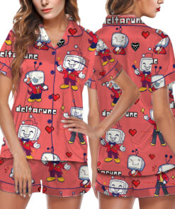 It’s TV Time Meme Pajamas, Tenna Deltarune Game Pajamas Set Short, Funny Tenna Fan Tee, DTG Video Game Shirt, Unisex Gamer Gift Shirt