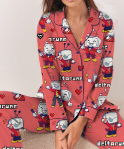 It’s TV Time Meme Pajamas Long, Tenna Deltarune Game Pajamas Set, Funny Tenna Fan Tee, DTG Video Game Shirt, Unisex Gamer Gift Shirt