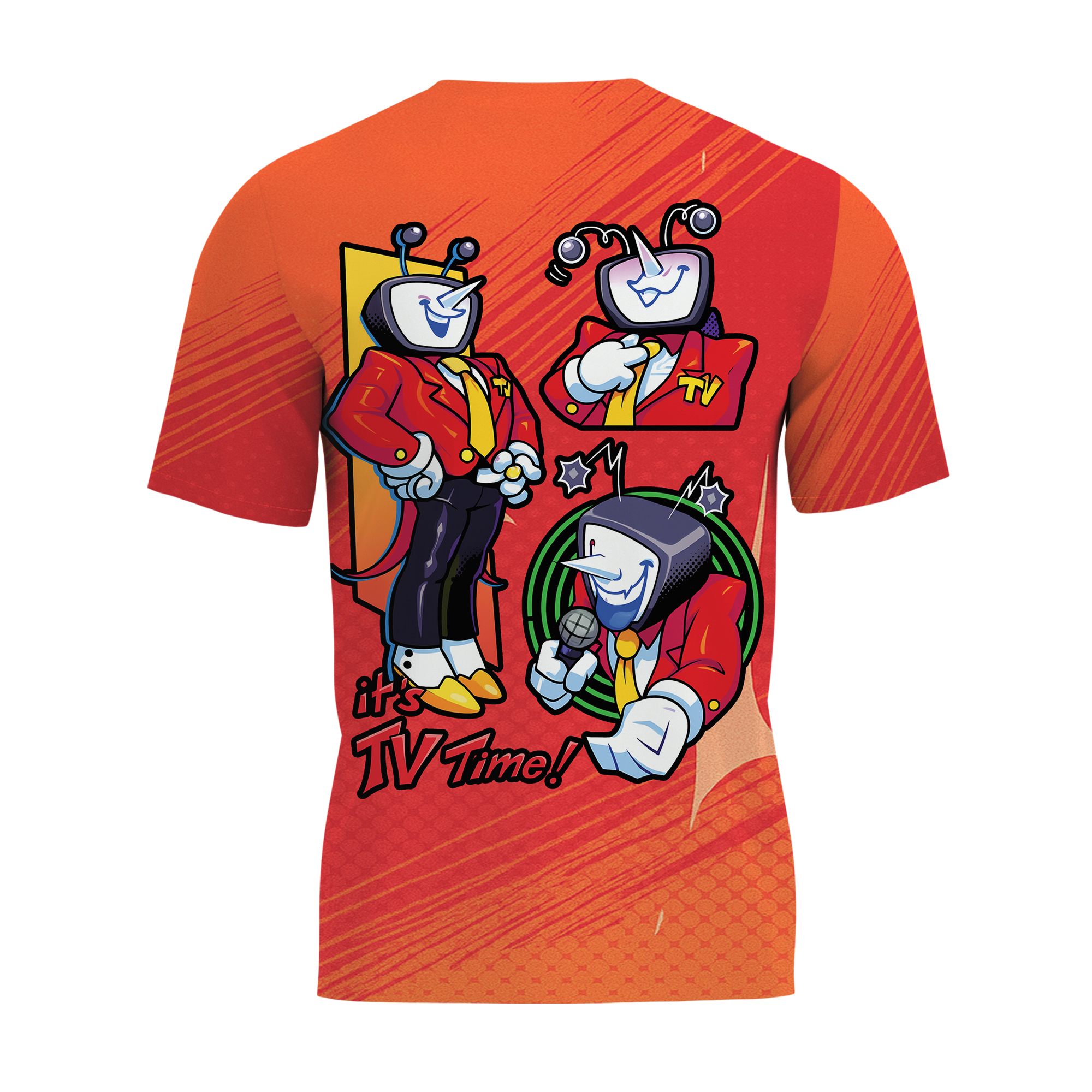 Tenna Deltarune Game Matching Tee 3D, It's TV Time Shirt 3D - Image 4