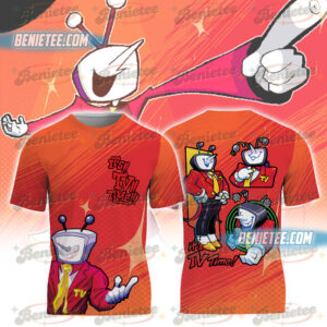 Tenna Deltarune Game Matching Tee 3D, It's TV Time Shirt 3D