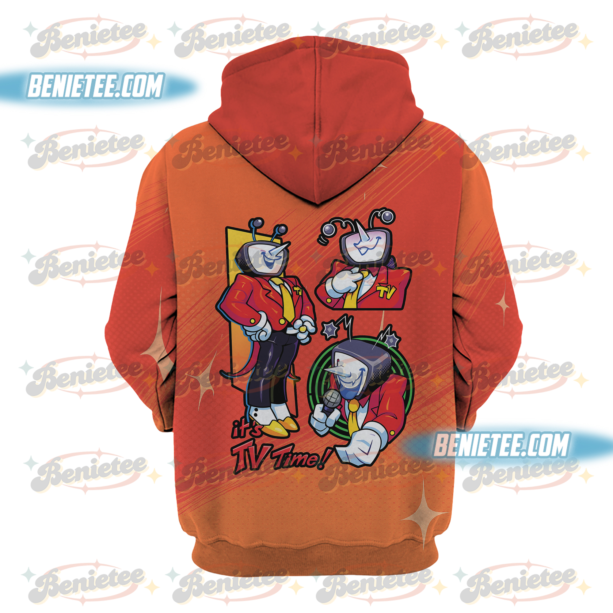 Tenna Deltarune Game Matching Hoodie 3D, It's TV Time Shirt 3D - Image 2