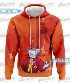 Vintage Tenna Deltarune Game Matching Zip Hoodie 3D, It's TV Time Shirt 3D