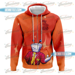 Vintage Tenna Deltarune Game Matching Zip Hoodie 3D, It's TV Time Shirt 3D