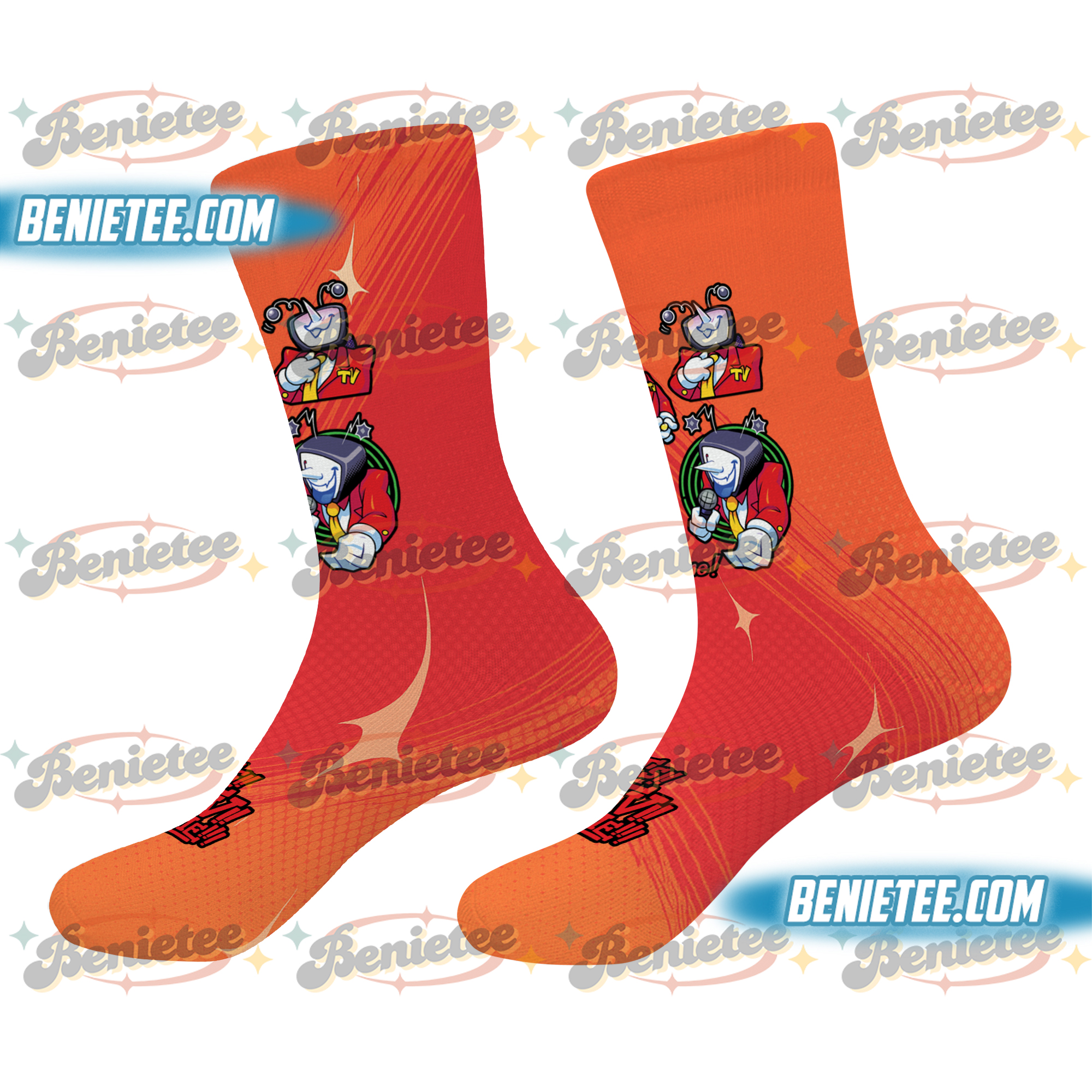 It’s TV Time Meme Socks, Funny Tenna Fan Tee, DTG Video Game Shirt, Unisex Gamer Gift Shirt - Image 3