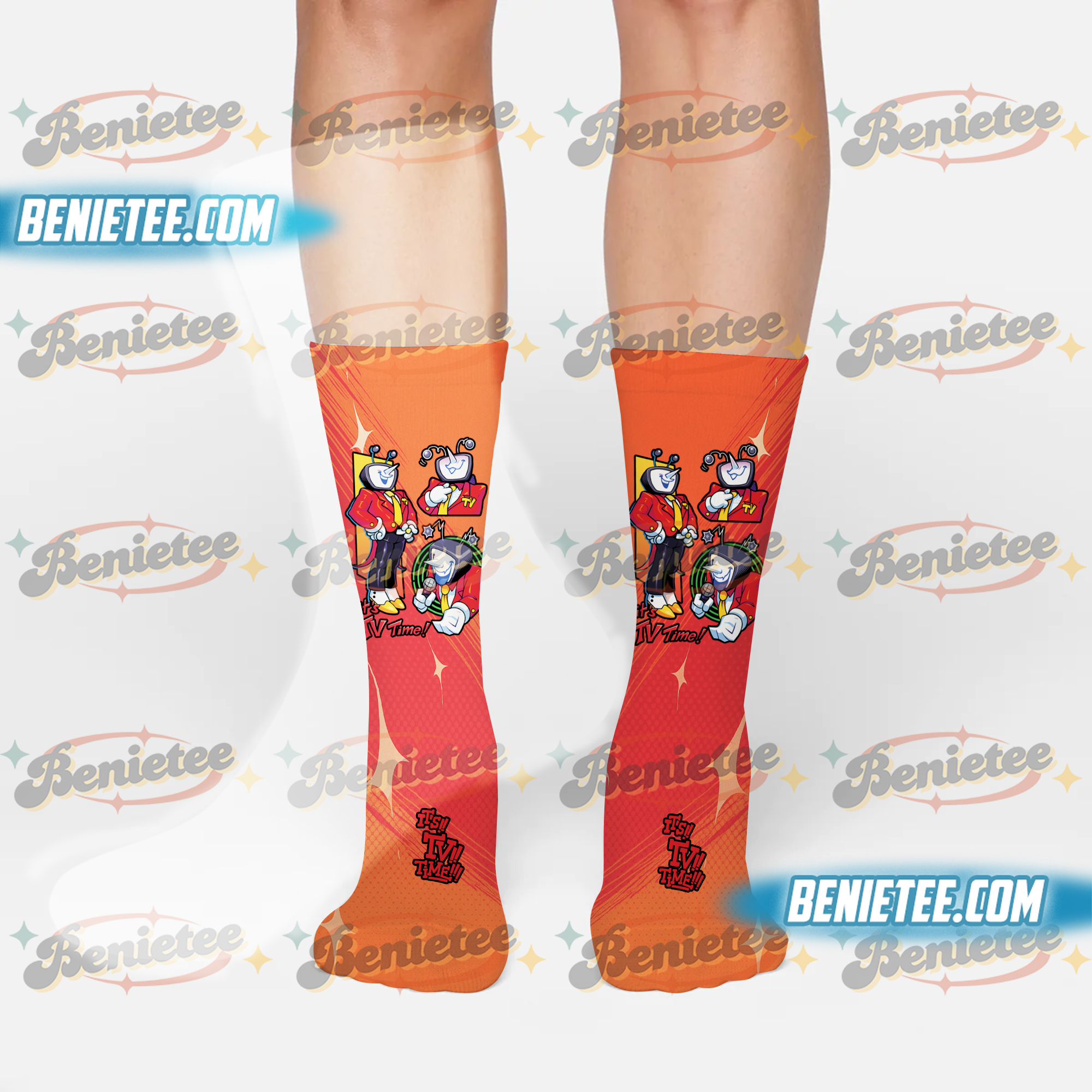 It’s TV Time Meme Socks, Funny Tenna Fan Tee, DTG Video Game Shirt, Unisex Gamer Gift Shirt - Image 2