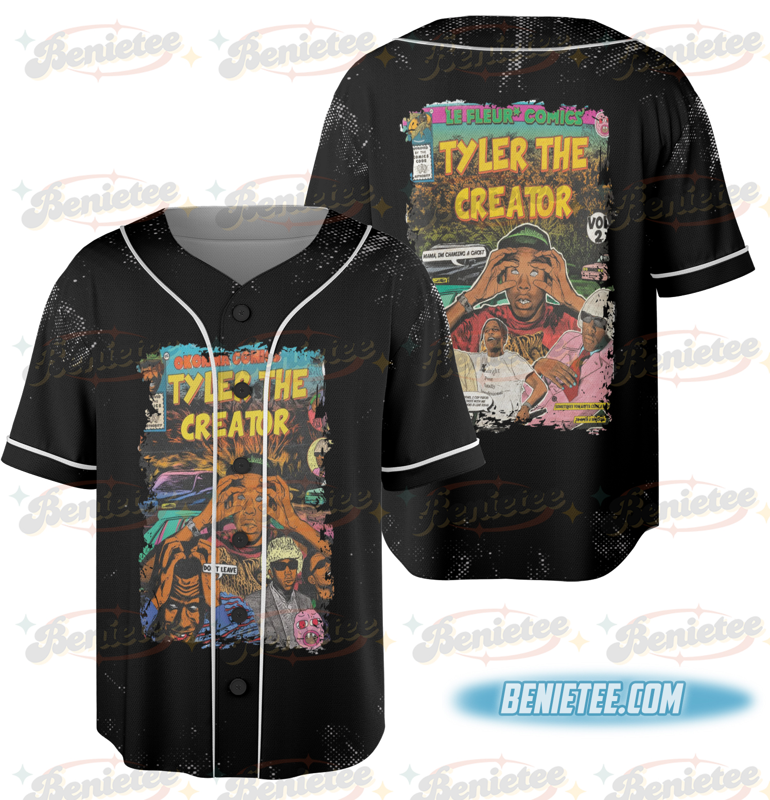 Rapper Baseball Jersey, Retro & New Album Jersey, Chromakopia Rap Lover Gift - Image 3