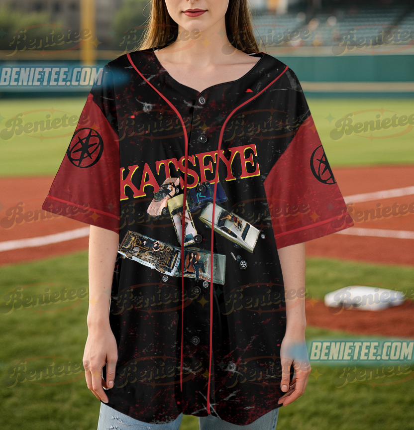 Vintage Katseye Beautiful Chaos Tracklist Baseball Jersey, Kpop Katseye Jersey, Katseye Gnarly Shirt, Katseye Tour Shirt, Katseye Soft is Strong - Image 5