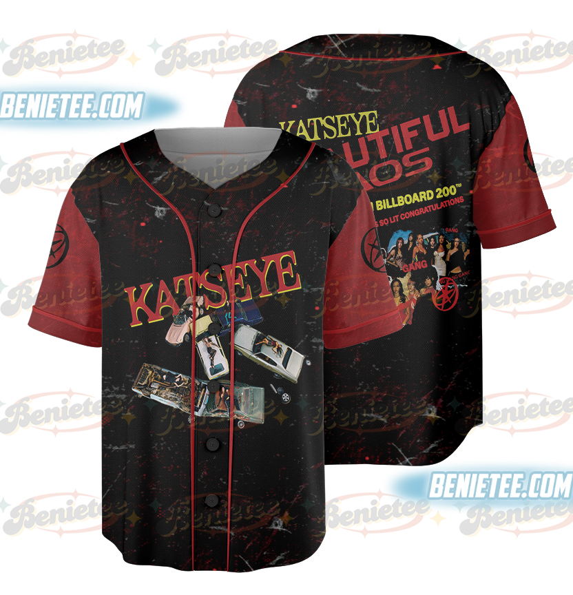 Vintage Katseye Beautiful Chaos Tracklist Baseball Jersey, Kpop Katseye Jersey, Katseye Gnarly Shirt, Katseye Tour Shirt, Katseye Soft is Strong