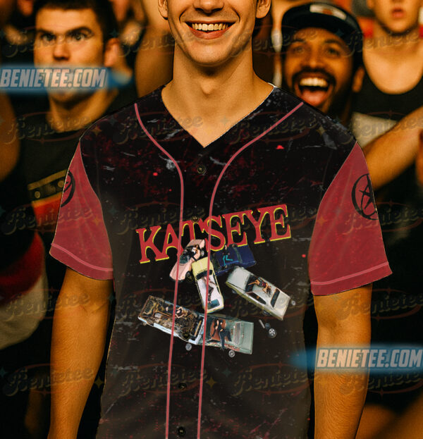 Alternative view of Vintage Katseye Beautiful Chaos Tracklist Baseball Jersey, Kpop Katseye Jersey, Katseye Gnarly Shirt, Katseye Tour Shirt, Katseye Soft is Strong