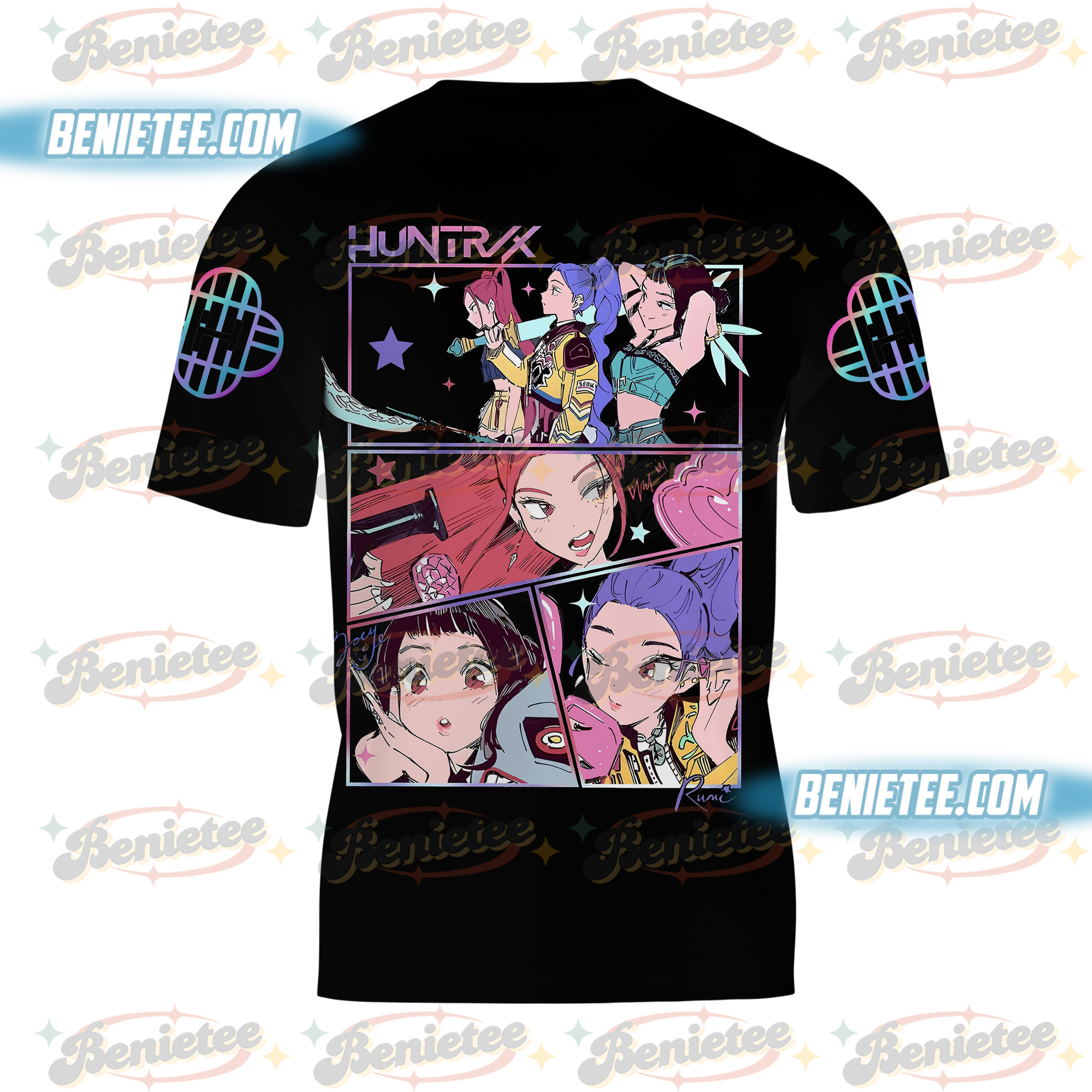 Demon Hunters Shirt 3D, Huntrix Girls Shirt 3D, Mira Rumi Joey Shirt, Demon Hunter Kids Shirt, Gift For Kpop Fan, Kpop Movie - Image 3