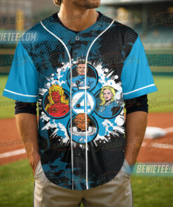 Alternative view of Fantastic Four Baseball Jersey