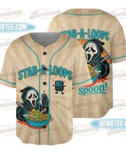 Stab-A-Loops Horror Cereal Box Halloween Jersey, Spooky Cereal Box Shirt, Killer Breakfast Halloween Tee, Slashers Crunch Graphic T-Shirt