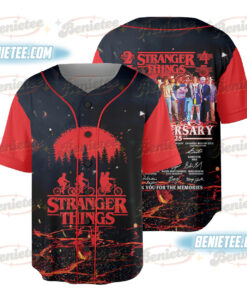 Stranger Things Hiking Club Baseball Jersey, Upside Down Mindflayer Jersey