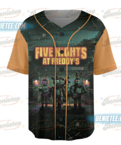 Alternative view of Retro Style Five Nights At Freddy's Vintage Baseball Jersey, FNAF T-Shirt, Gift For Women and Man Jersey