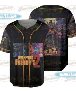 Halloween Horror nights 2025 Baseball Jersey, Universal Studios Scary movie shirt, Five Nights at Freddy's Halloween Jersey