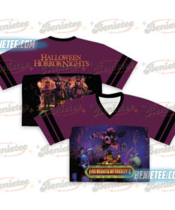 Vintage Five Nights At Freddy's Halloween 2025 Football Jersey Croptop, FNAF2 T-Shirt, Gift For Women and Man Tee