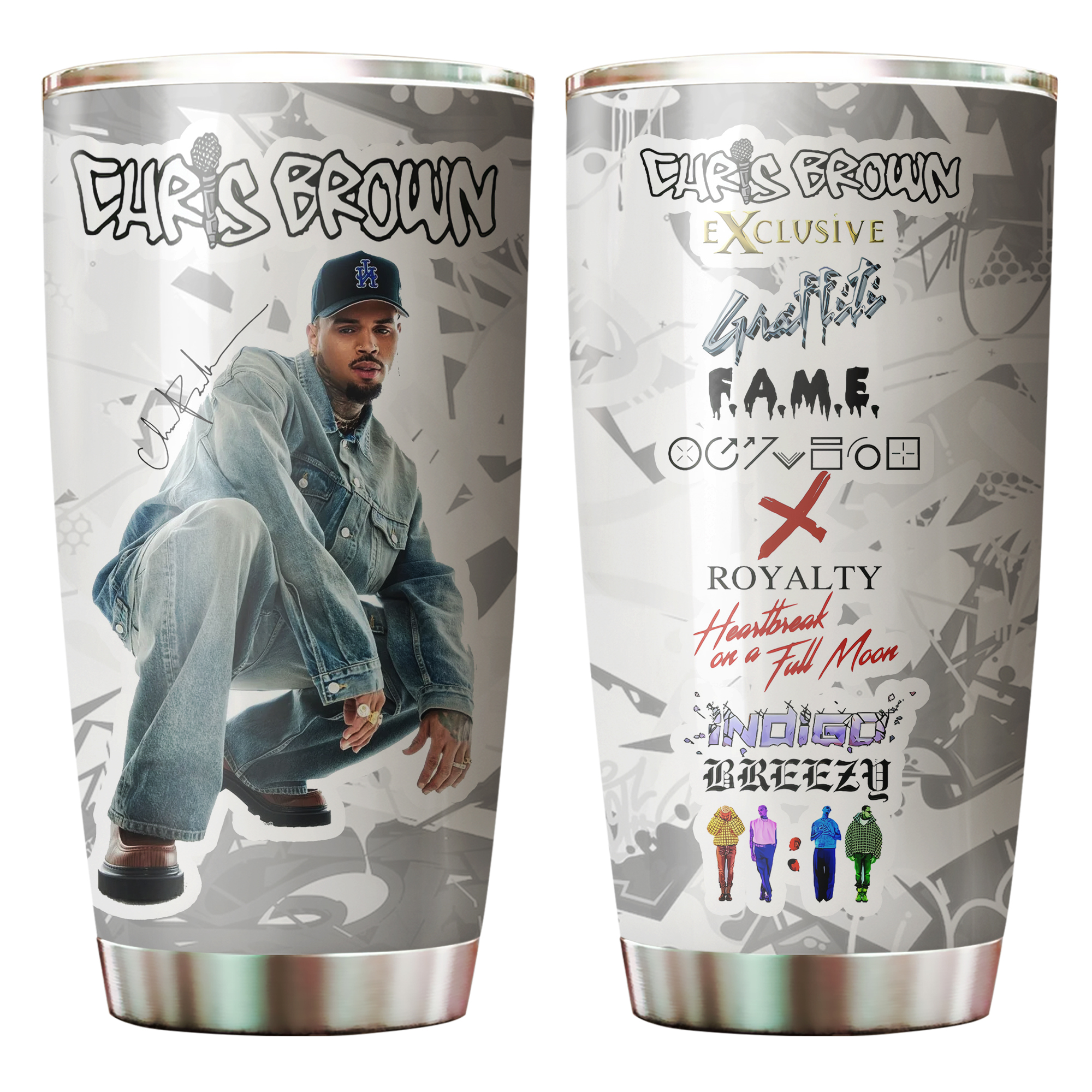 Chris Brown Breezy Bowl Tumbler, Breezy Bowl XX 2025 Tumbler, Chris Brown Merch Tumbler