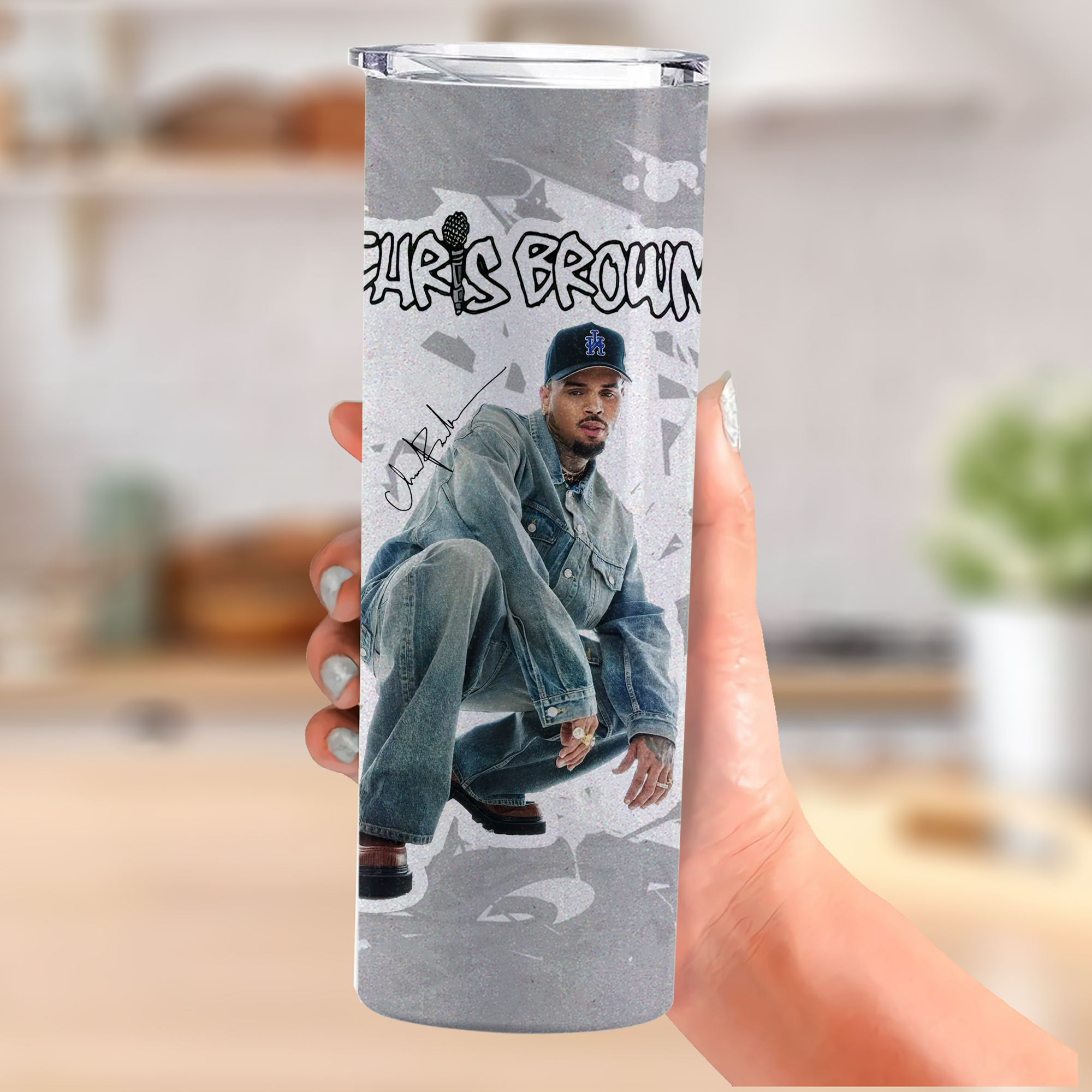 Chris Brown Breezy Bowl Tumbler, Breezy Bowl XX 2025 Tumbler, Chris Brown Merch Tumbler - Image 4