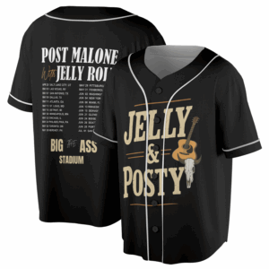 Jelly Posty Concert Jersey, Post Malone Tour Jersey, Big Ass Stadium Tour Jersey