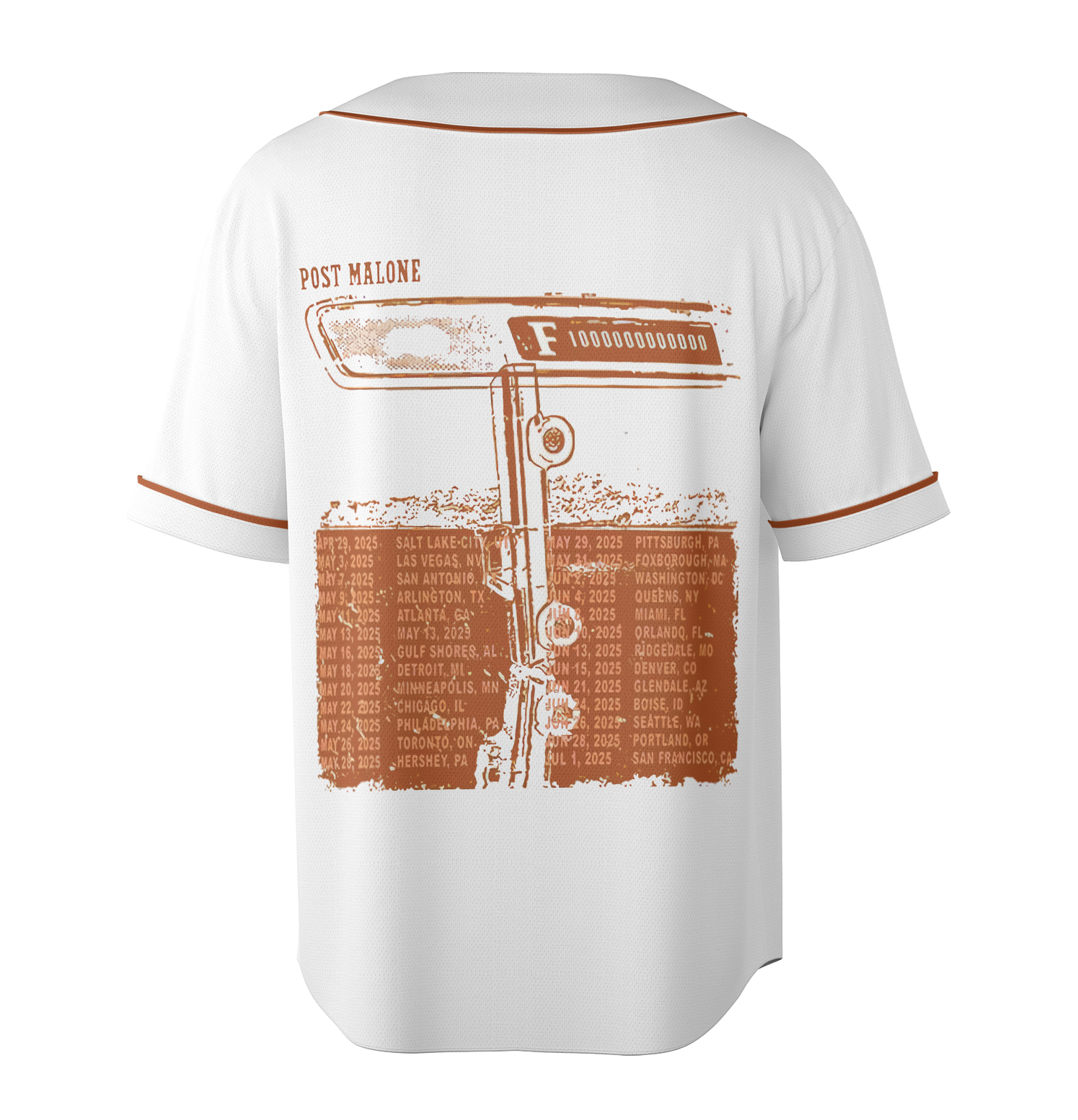 Vintage Post Malone Tour Jersey, Big Ass Stadium Tour Jersey - Image 4