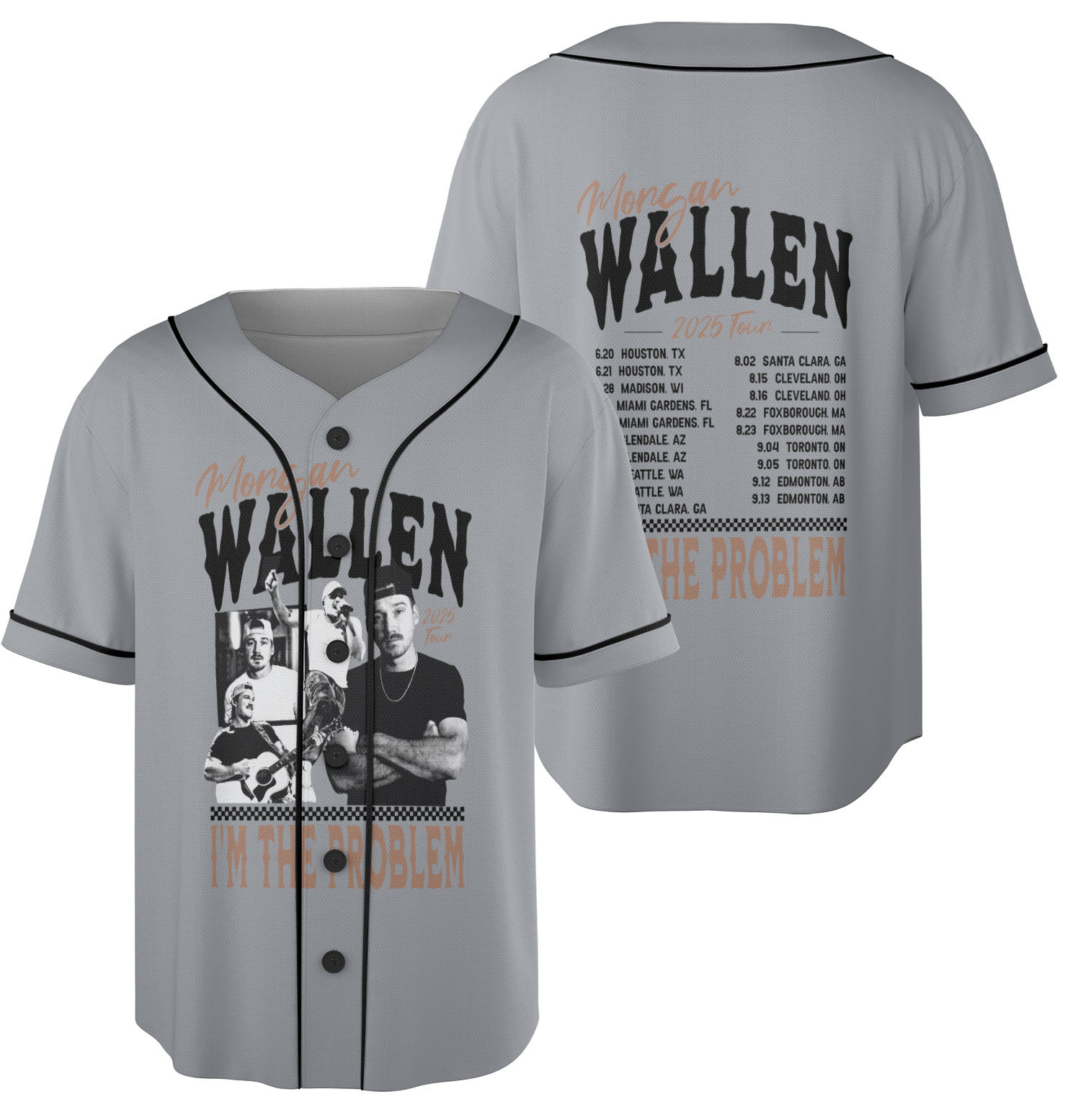 Country Music Jersey, 2025 Tour Concert Morgan Wallen Jersey - Image 3