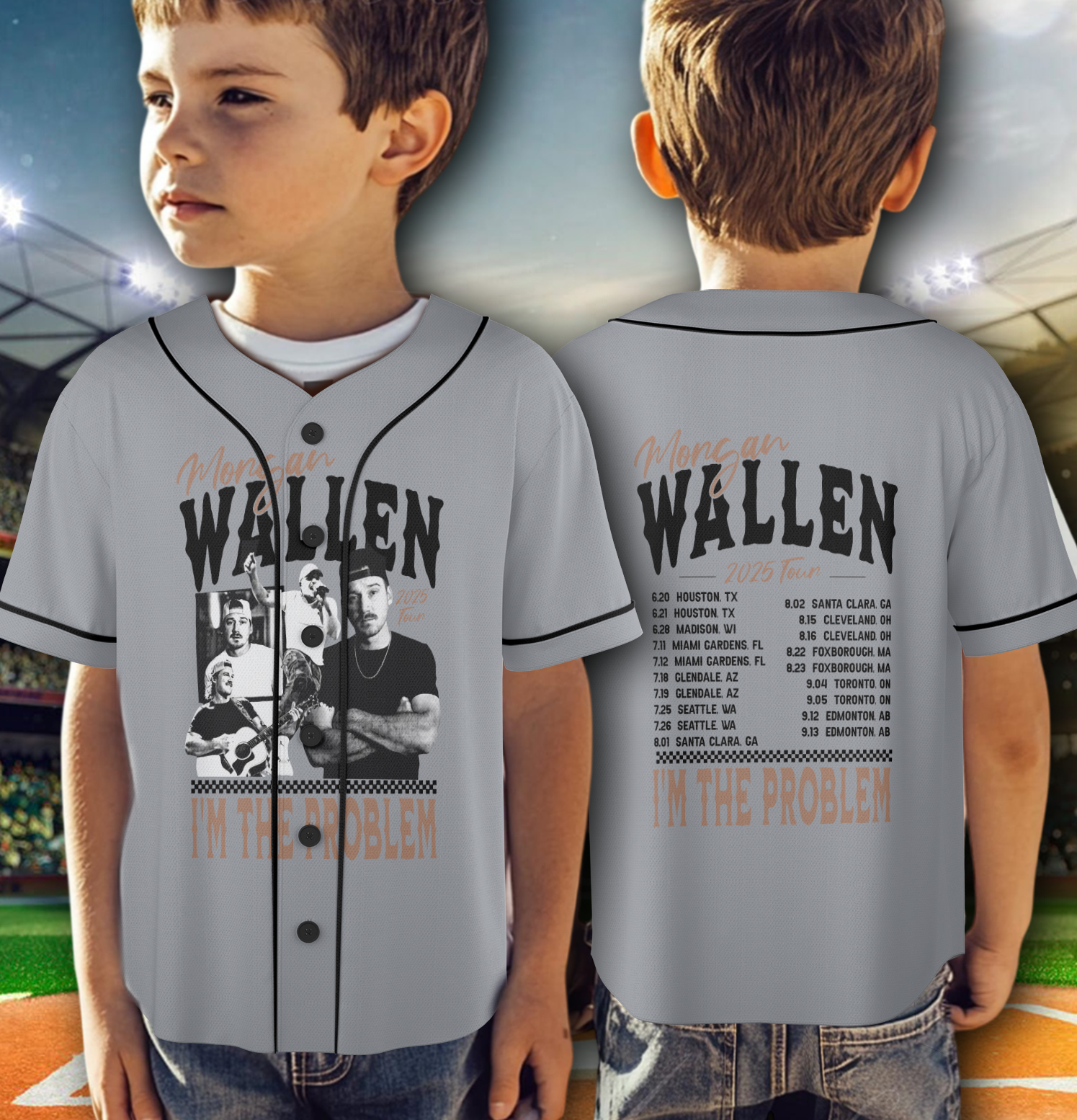 Country Music Jersey, 2025 Tour Concert Morgan Wallen Jersey - Image 6