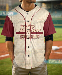 Alternative view of Dr Pepper Baseball Jersey, Halloween Baseball Jersey, Drink Dr Pepper Shirt, Good for Halloween Shirt