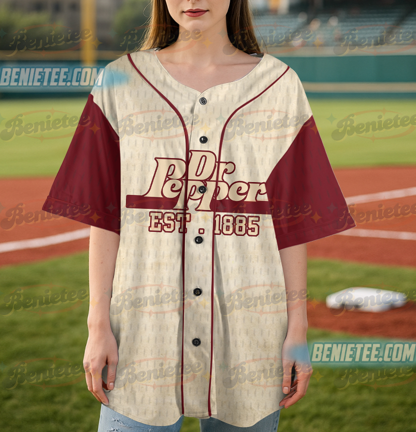 Dr Pepper Baseball Jersey, Halloween Baseball Jersey, Drink Dr Pepper Shirt, Good for Halloween Shirt - Image 3