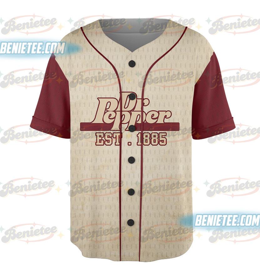 Dr Pepper Baseball Jersey, Halloween Baseball Jersey, Drink Dr Pepper Shirt, Good for Halloween Shirt - Image 4