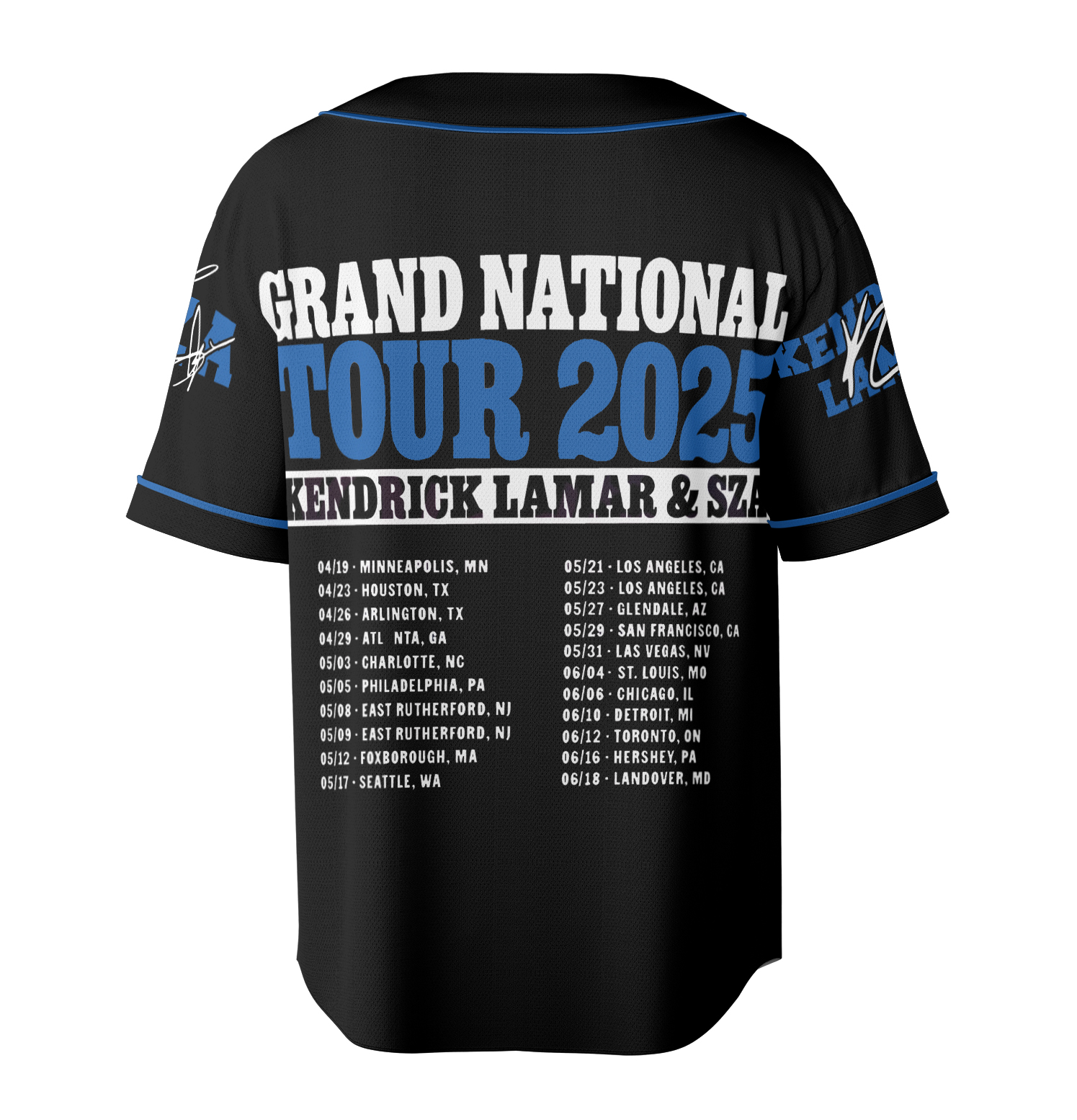 Kendrick Lamar With SZA Tour 2025 Jersey - Image 4