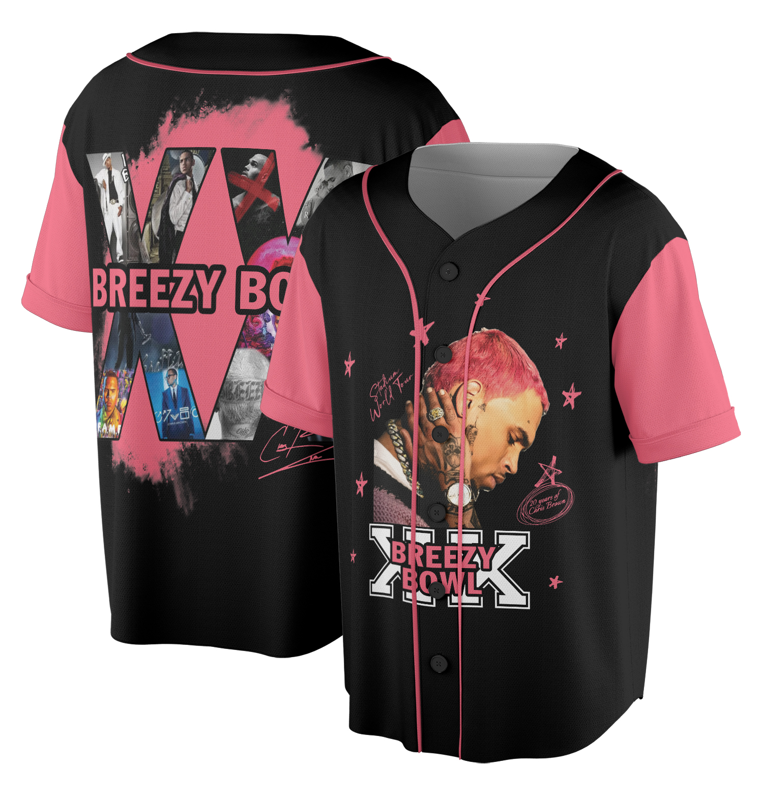 Chris Brown Breezy Bowl Tour 2025 Jersey