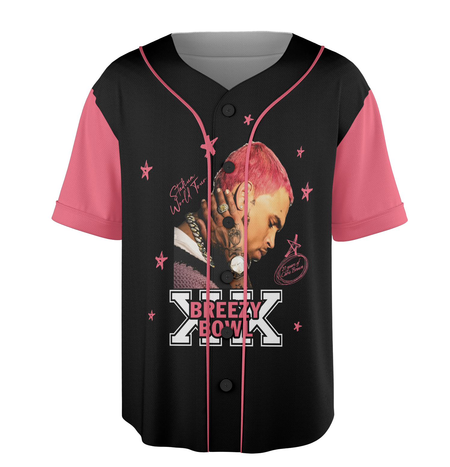 Chris Brown Breezy Bowl Tour 2025 Jersey - Image 2