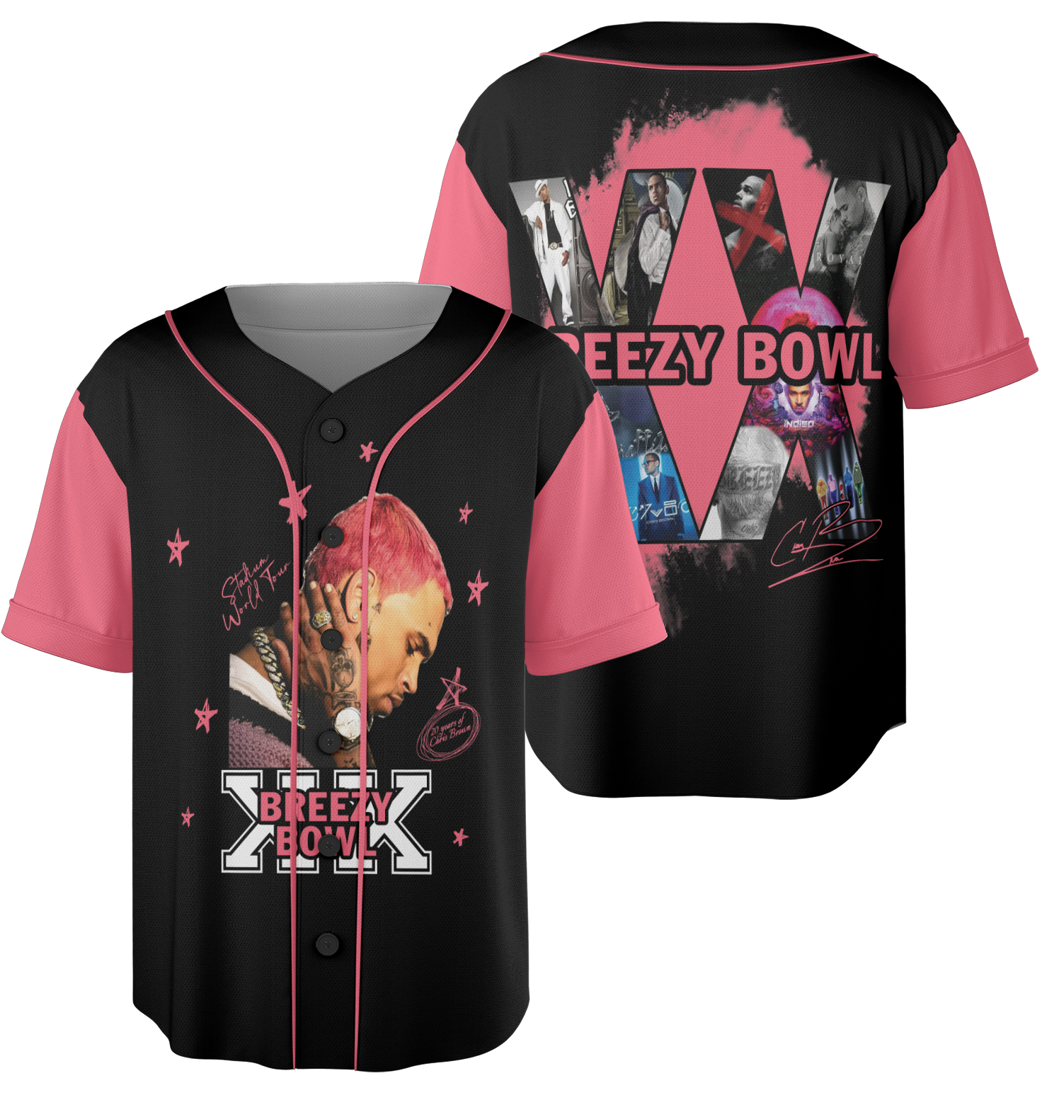 Chris Brown Breezy Bowl Tour 2025 Jersey - Image 3