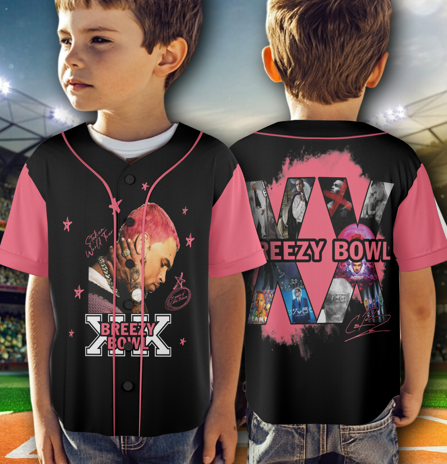 Chris Brown Breezy Bowl Tour 2025 Jersey - Image 6