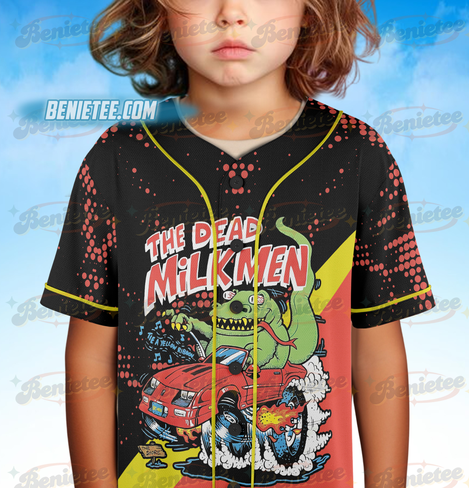 Rare! The Dead Milkmen Big Lizard Jersey - Image 5
