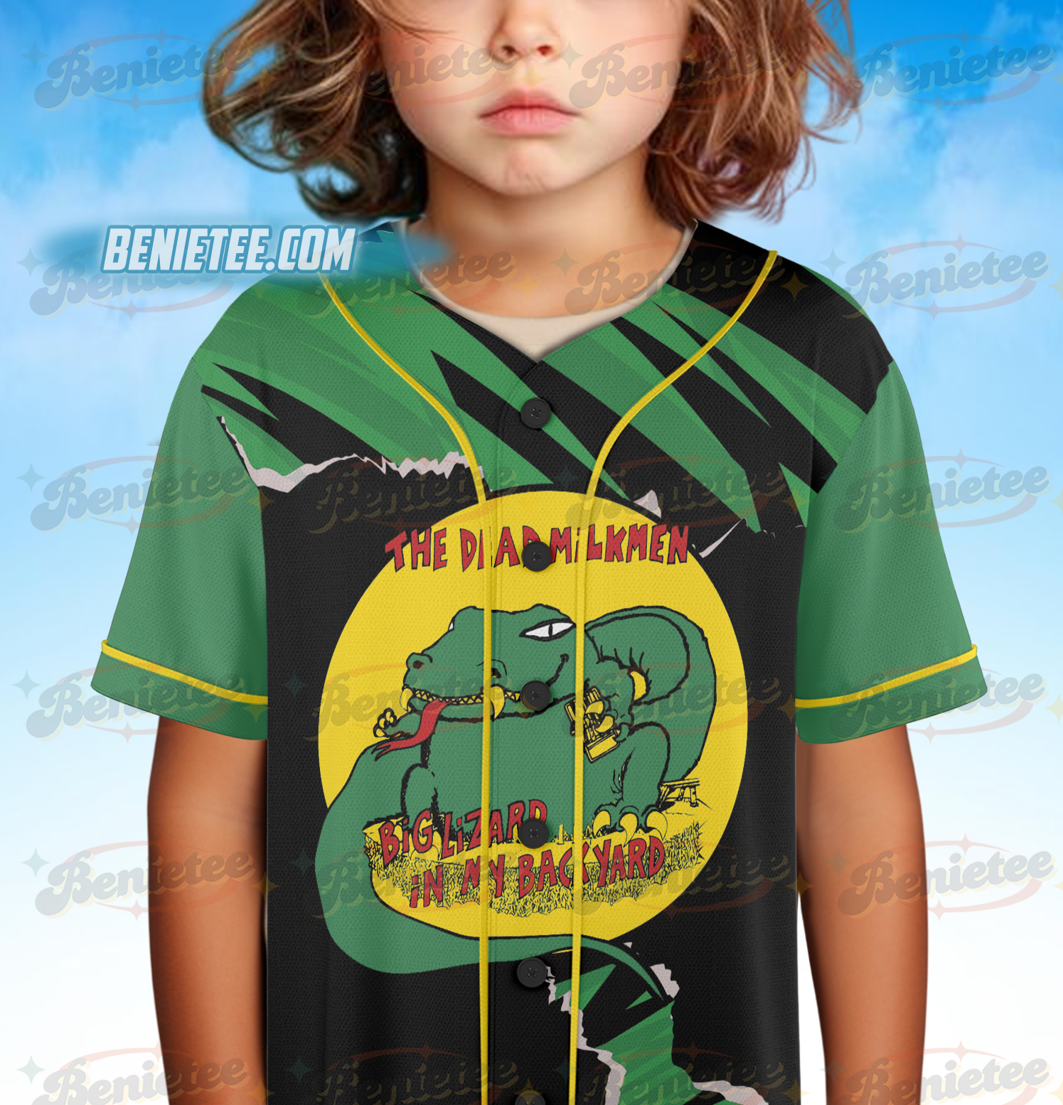 Vintage The Dead Milkmen Music Band Tour Baseball Jersey - Image 5