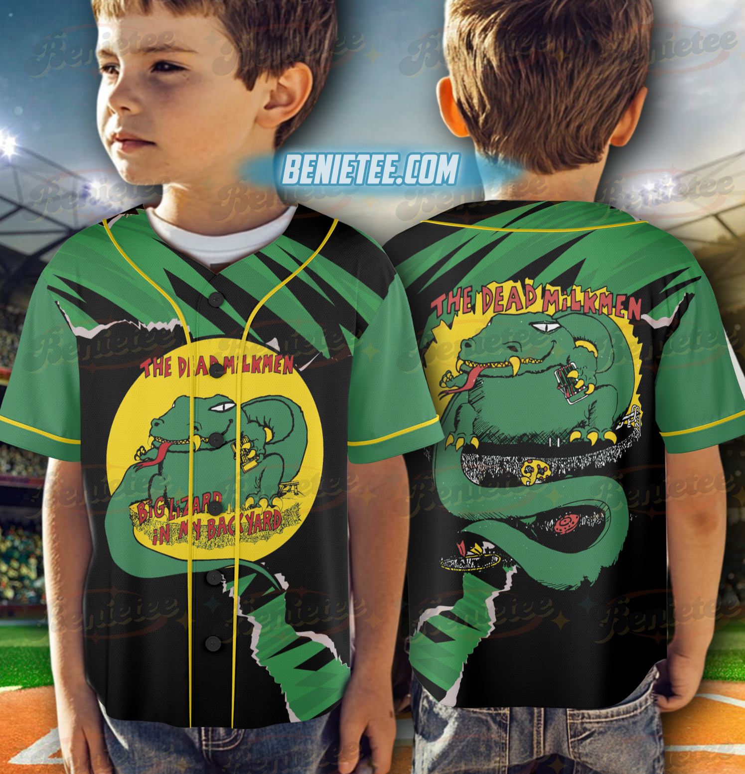 Vintage The Dead Milkmen Music Band Tour Baseball Jersey - Image 6