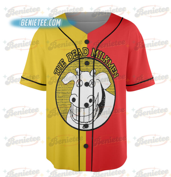 Alternative view of The Dead Milkmen Music Band Tour Baseball Jersey