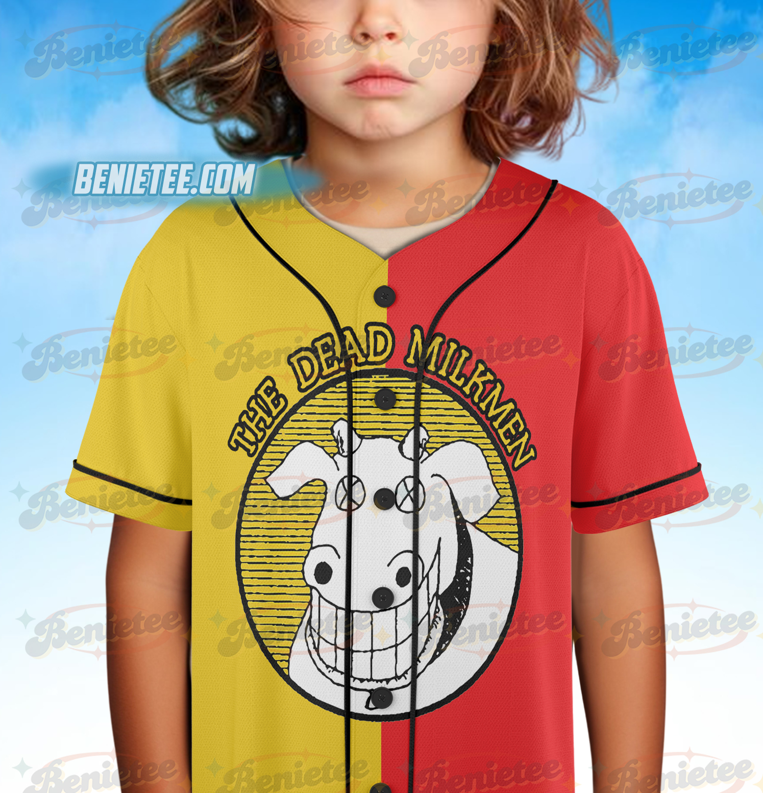 The Dead Milkmen Music Band Tour Baseball Jersey - Image 5